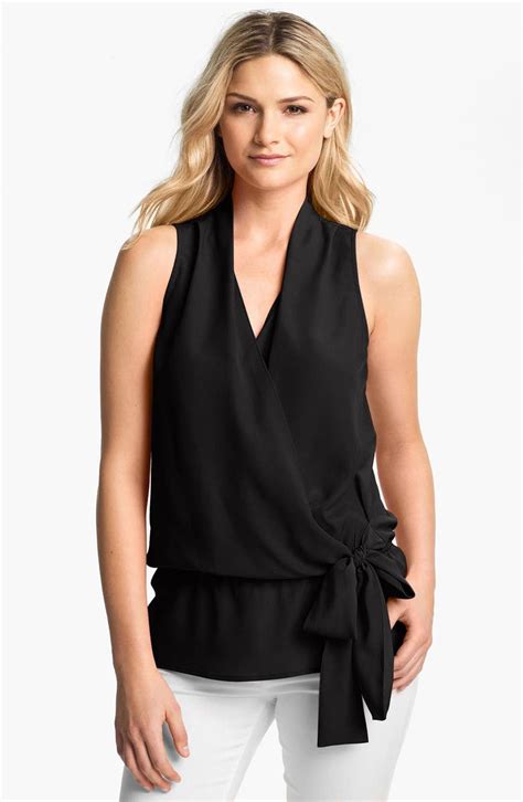 michael kors women's tops on sale|michael kors sleeveless blouses.